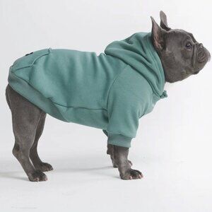 Dog Hoddie in Teal XL (25-40lbs) -tags on